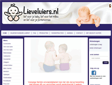 Tablet Screenshot of lieveluiers.nl